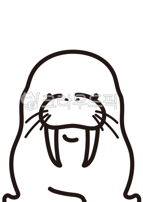 Doodle,line,endangered,Line illustration,canine,ice,cute,mustache,extinction,walrus,ocean,painting,fat,animal,endangered animal,teeth,coloring,illustration,elephant,swim