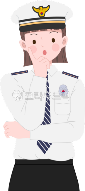 경찰,경찰관,경찰서,경찰청,경찰모자,유니폼,제복,일러스트,공무원,궁금한