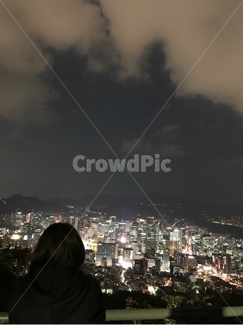 landscape,야경,뒷모습,자연,경치,서울,전경,옥외,outdoors,scenery,aerialview,building,시티,city,metropolis,중심지,town,도시,person,인간,human