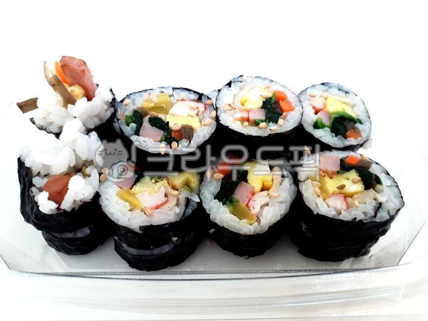 김밥, 밥, 김, 음식, food, 사진,이미지,일러스트,캘리그라피 - 신정작가