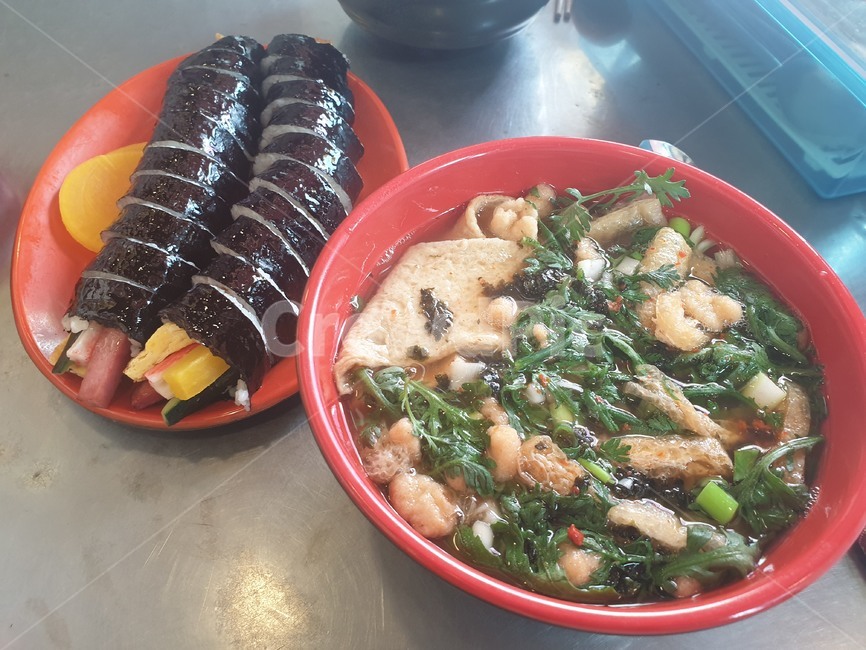 김밥,우동,겨울,부산,포장마차