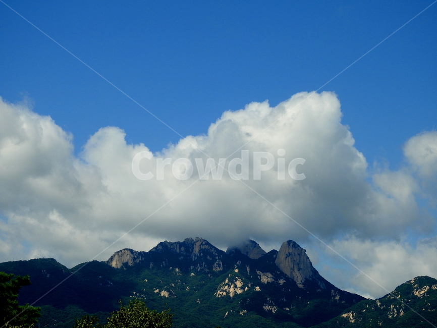 구름,산,풍경,북한산,삼각산,자연,풍경,nature,landscape,weather,날씨,outdoors,옥외,cloud,sky,하늘,cumulus,적운,mountain range,산맥,mountain