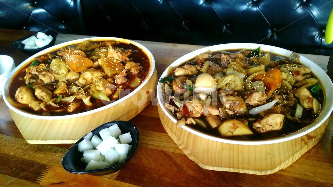 찜닭,닭,치킨무,음식,식사