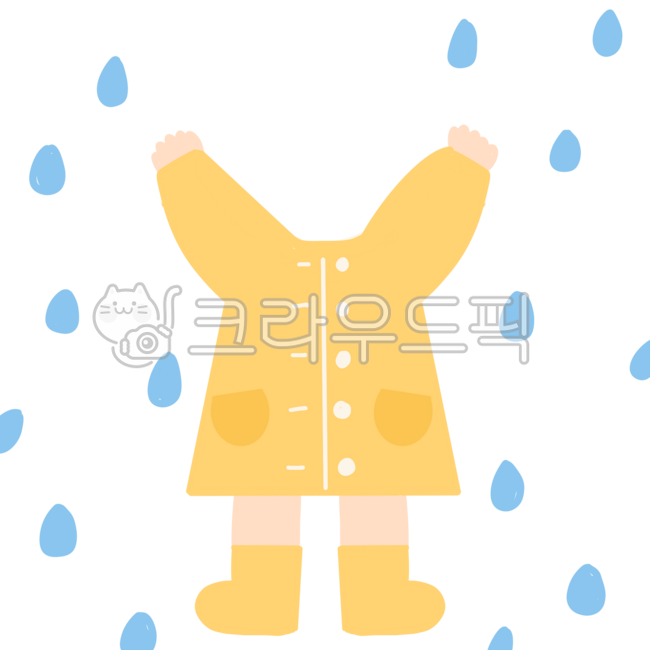 우비, 비옷, 비, 우비합성, 비옷합성, 사진,이미지,일러스트,캘리그라피 - 두두작가