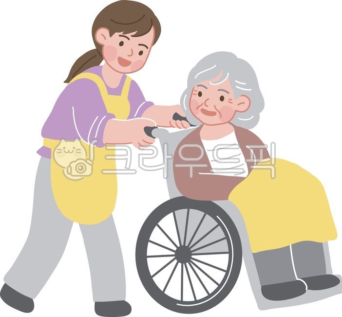 사회복지사,복지사,노인,요양사,노인보호,복지,휠체어,병원,간호,돌봄,평생교육,방문요양,요양보호사,요양원,어르신,일러스트,노인일러스트,휠체어일러스트