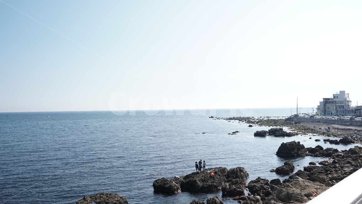 부산,청사포,바다,수평선,하늘,자연,풍경,nature,landscape,한국자연풍경,한국자연경관,korea nature landscape,promontory,곶,person,사람,human,인간