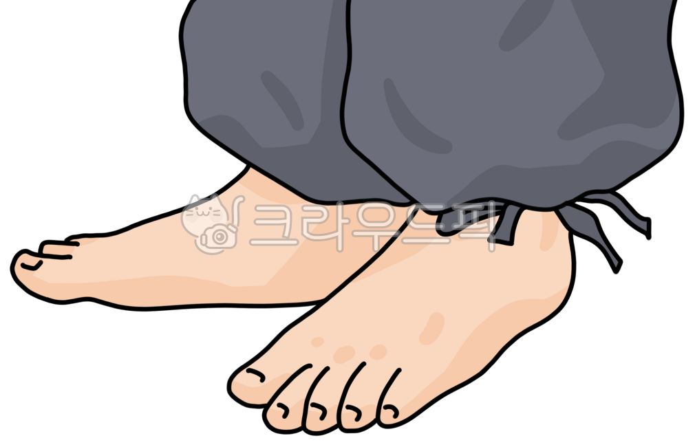 맨발,맨발그림,발,발그림,두발,두발그림