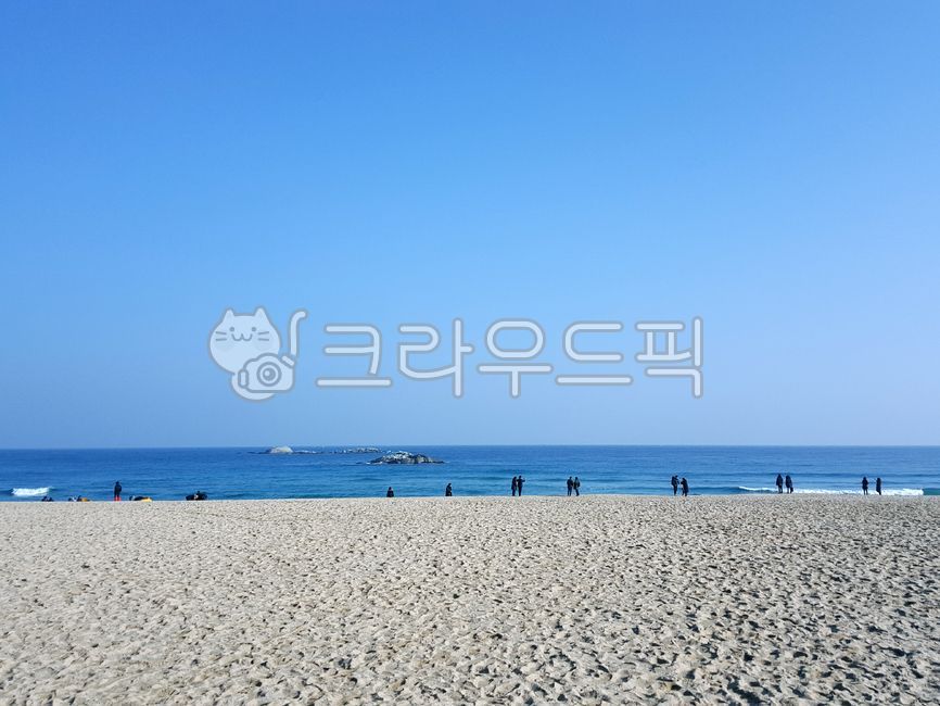 Gangwondo,Gyeongpodae,ocean,beach,winter sea