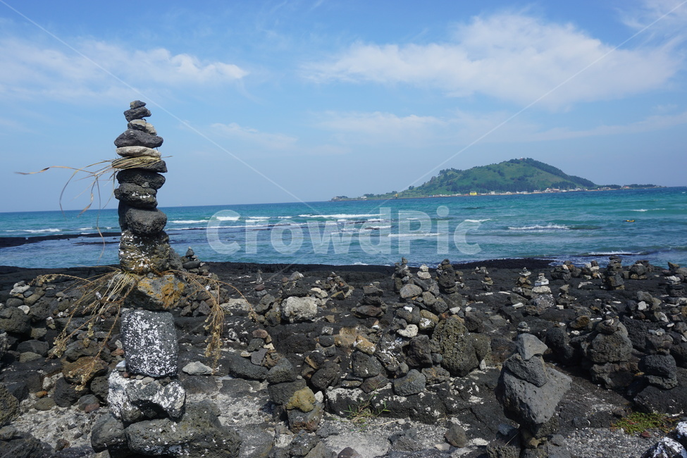 제주도,해수욕장,푸른바다,하늘,푸른,바닷가,해변,협재,제주
