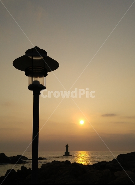 가로등,등대,태양,바다,감,감성사진,바다소경,실루엣,그림자,silhouette,shadow,사물,물건,오브젝트,thing,object,matter
