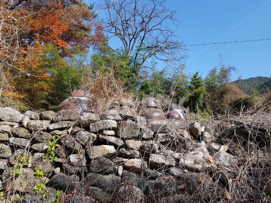 시골풍경,돌담벼락,장독대,rurallandscape,wall,가을풍경