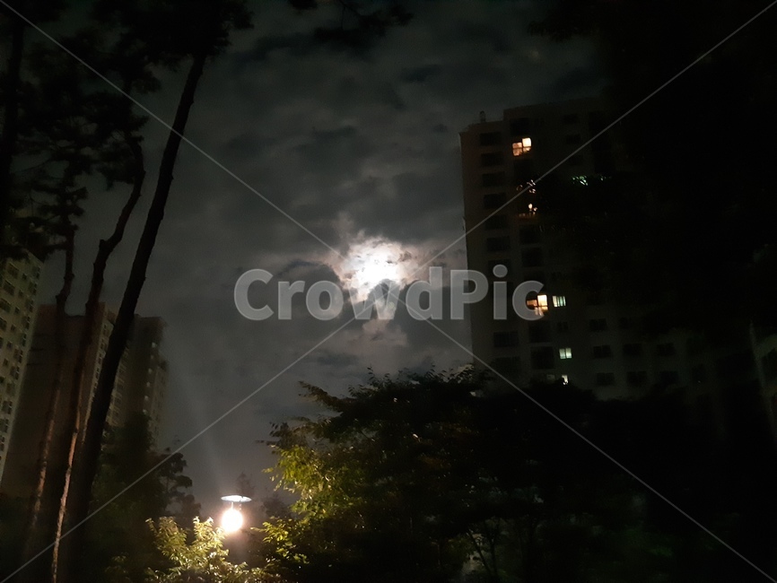 달빛,구름,힐스테이트,야경,장마,여유,자연,옥외,야경,밤,풍경,nightscape,night,landscape