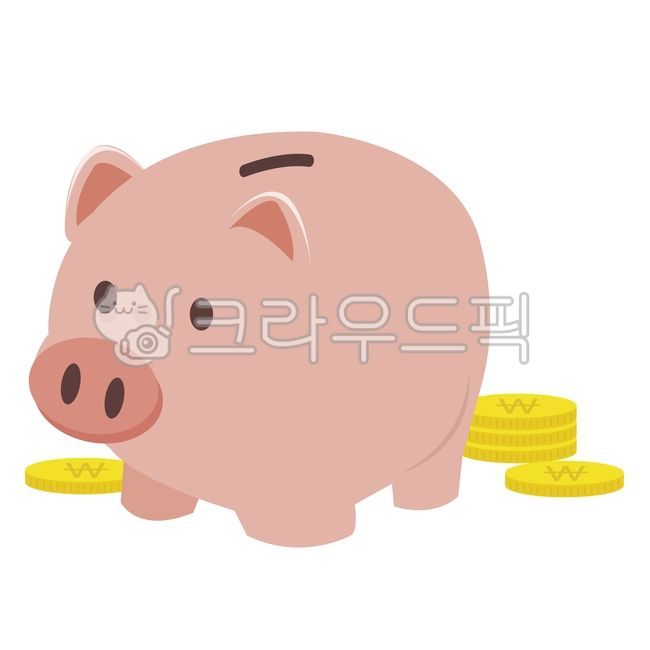 저금통,저금,돼지저금통,동전,cash,일러스트,돈,돈통,저축,돼지