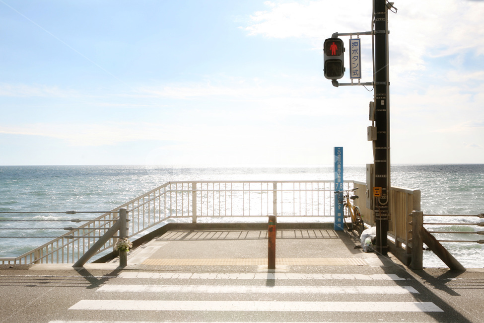일본,바다,가마쿠라,아스팔트,도로,handrail,난간,banister,road,asphalt