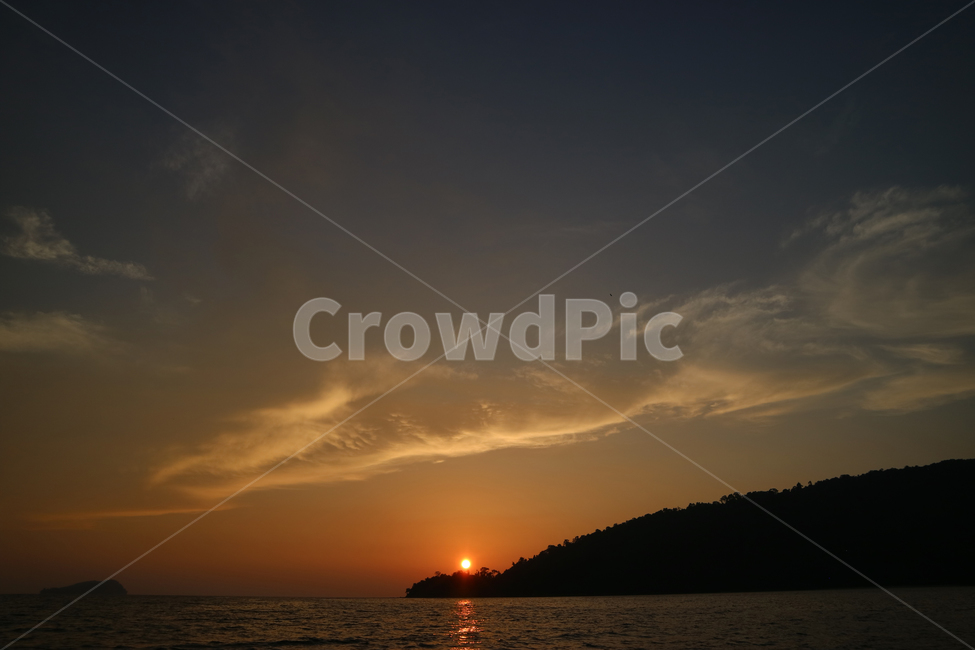 노을,일몰,해질녘,붉은,석양,바다,풍경,코타키나발루,물든,빛,선셋,sunset,붉은노을,태양,해,자연,풍경,nature,landscape,outdoors,옥외,sunlight,햇빛