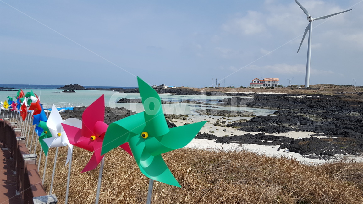 여름바다,제주도,바다풍경,푸른바다,바람개비
