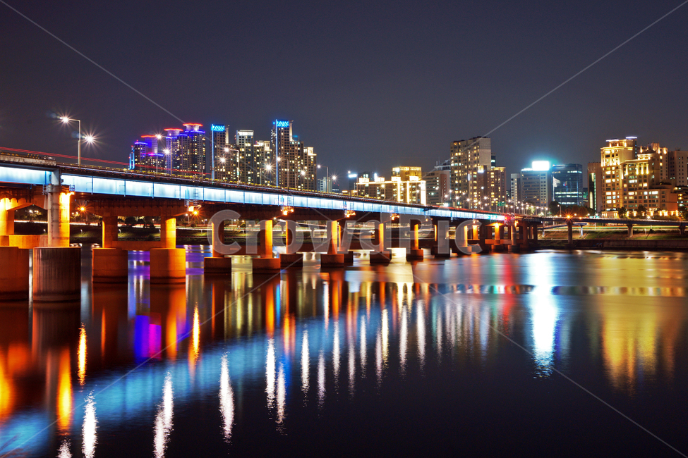 Cheongdamdong,Han River Bridge,reflection,light,bridge,Yeongdong Bridge,Han River