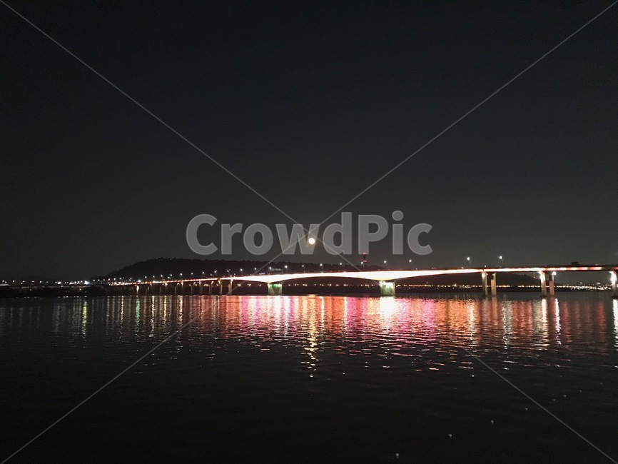 대교,다리,불빛,강,한강,밤,야경,밤,풍경,nightscape,night,landscape,도시,city,water,물,waterfront,워터 프론트,building,건물