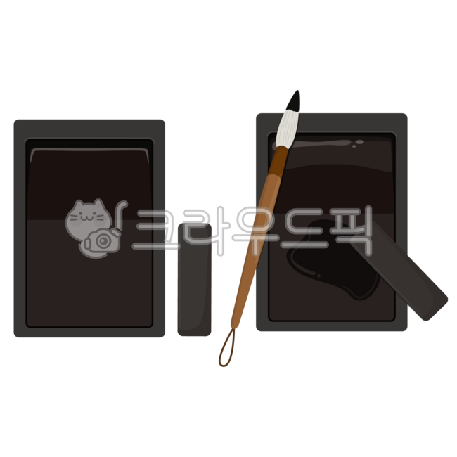 벼루,벼루일러스트,문방사우,먹,한글날,서예,벼루디자인,벼루삽화,붓글씨,벼루그림,벼루이미지,서예용품,붓,서예붓