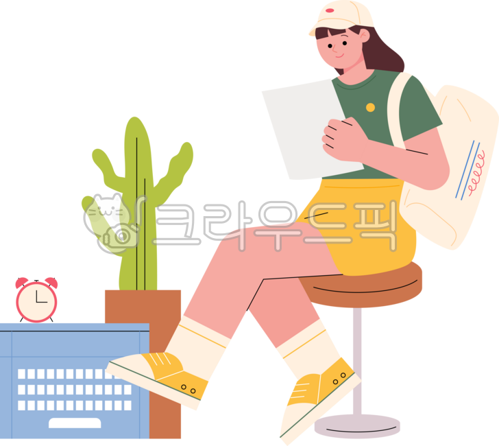 Simple,simple,illustration,chair,sit,rest,home,interior,pose,action,room,furniture,flowerpot,documents,ok