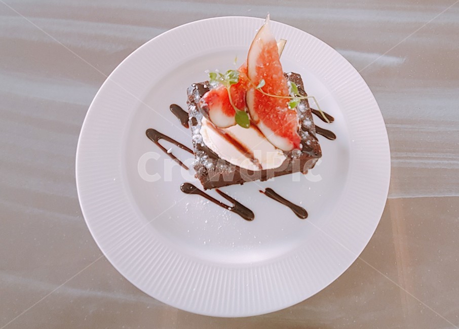 초코,브라우니,무화과,아이스크림,바닐라,디저트,간식,후식,dessert,snack