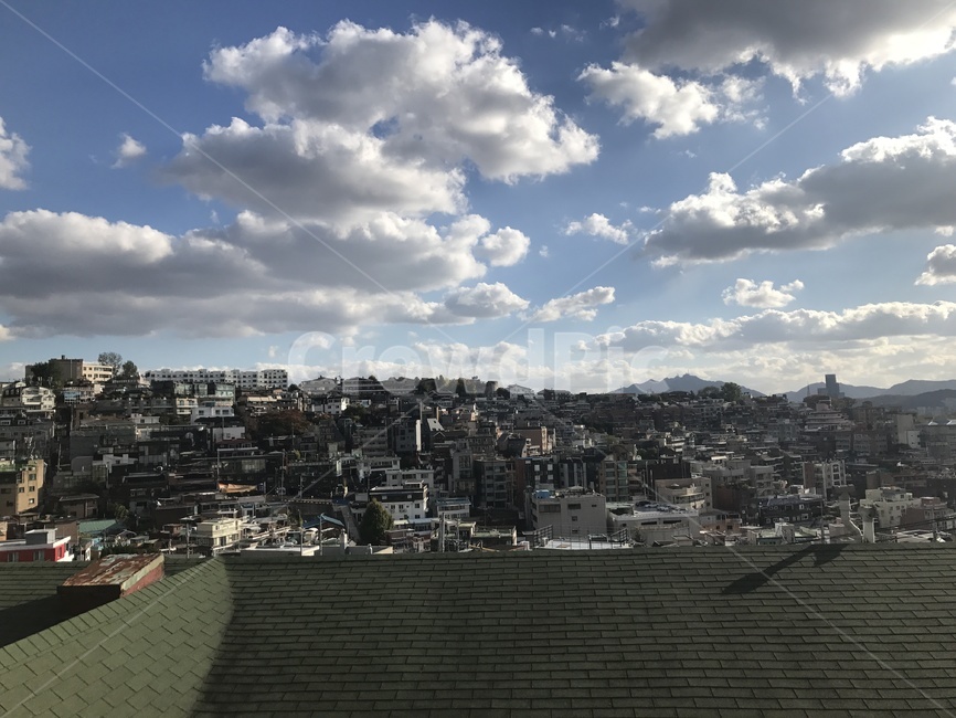 하늘,배경,구름,지붕,집