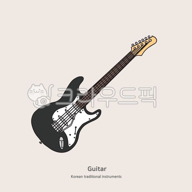 일러스트,악기,기타,전기기타,뮤지션,음악