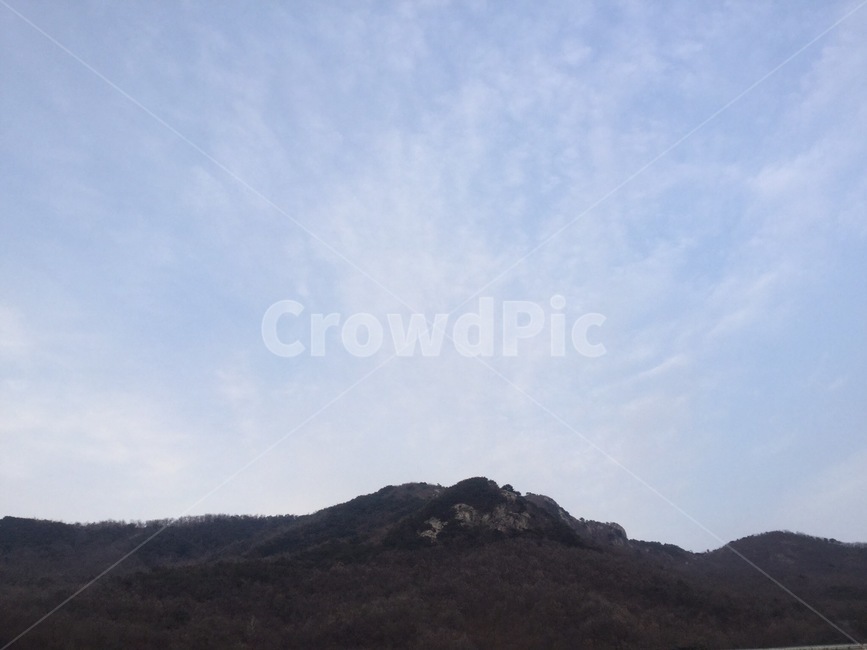 하늘,석산,산,구름,풍경