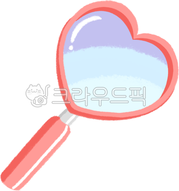 분석,통계,돋보기일러스트,돋보기그림,돋보기아이콘,관찰,확대,탐정,검사,물음표,찾기,자세히보기,보기,자세히,하트돋보기,하트,귀여운돋보기,하트모양