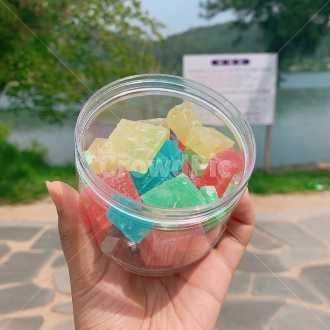 코하쿠토,색감,과자,사탕,네모