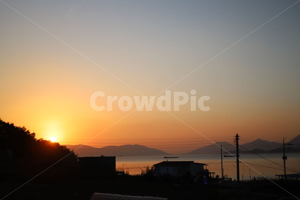 일몰,sunset,남해일몰,바다,sea,nature,자연,redsky,붉은하늘