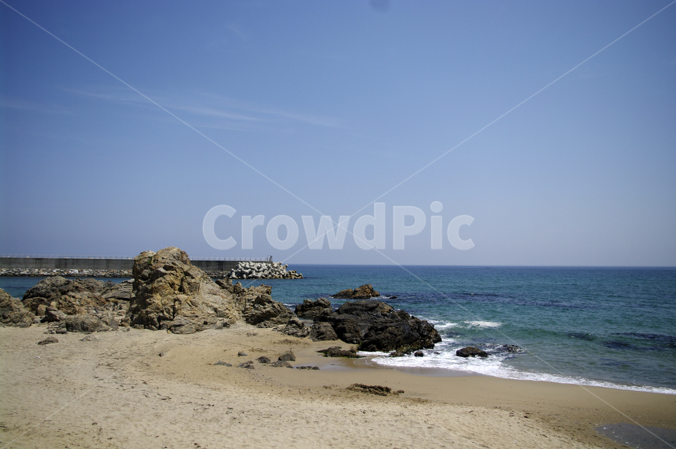 하늘,바다,모래사장,풍경,해변,파도,해변,바다,beach,sea