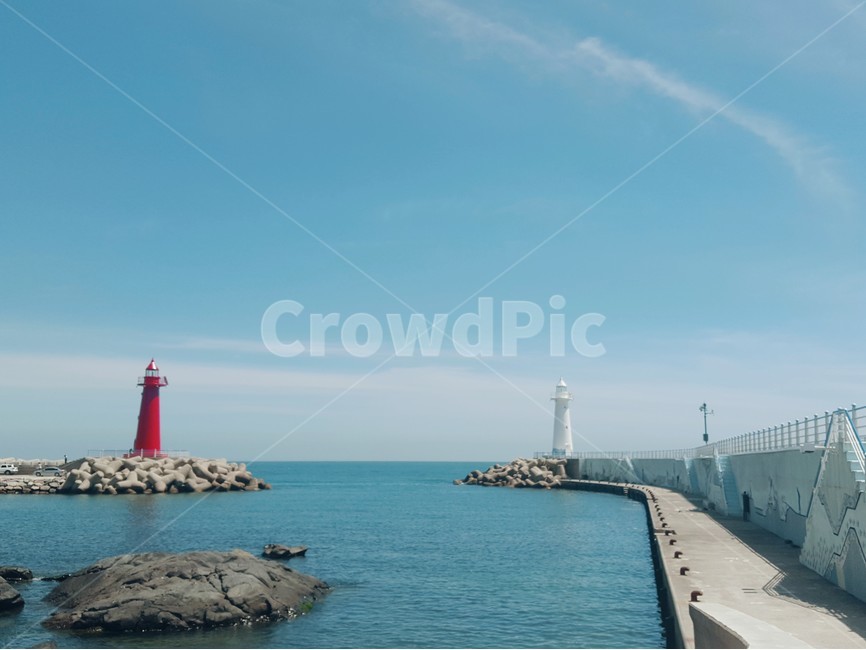하늘,바다,자연,여름,등대,등대,lighthouse,감성,sensible,feeling