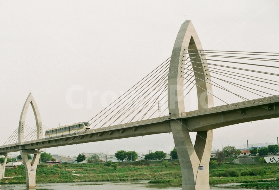 Daegu Line 3,sky train,Paldal Bridge,underground railway,monorail