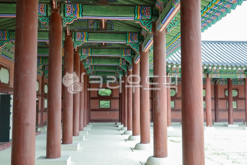 경복궁, 회랑, 한국, 전통건축, 궁궐회랑, 사진,이미지,일러스트,캘리그라피 - 나비처럼작가