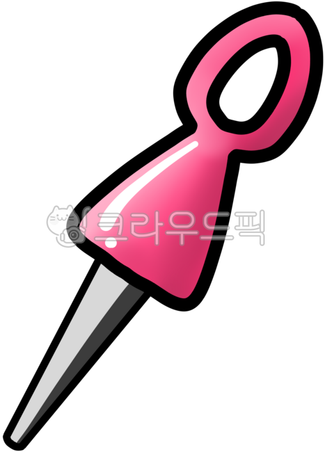 압정, 압정일러스트, 앞핀, 압핀일러스트, 고정, 사진,이미지,일러스트,캘리그라피 - 떡갈비작가