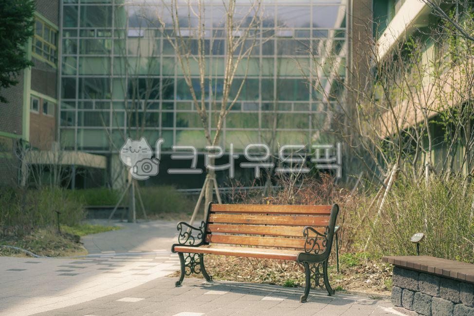 의자, 야외, 휴식, 쉼, 건물, 사진,이미지,일러스트,캘리그라피 - pb이로작가
