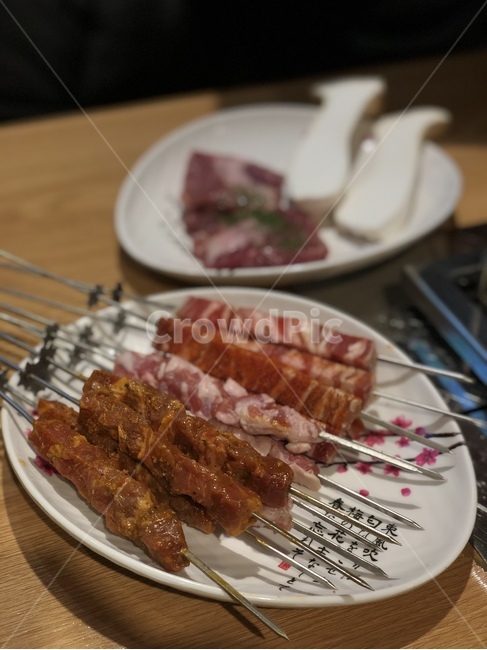 Lamb ribs,lamb skewers,stick,Chinese food