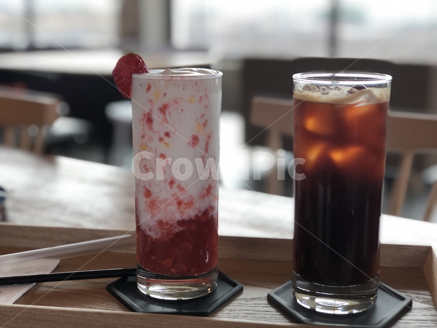카페,아메리카노,딸기스무디,후식,음료,커피,카페,coffee,cafe