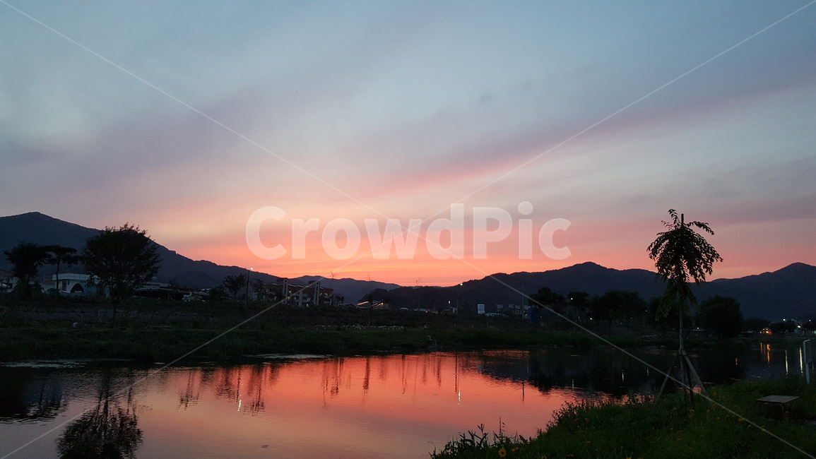 노을,석양,분홍빛,sunset,감성,바탕화면