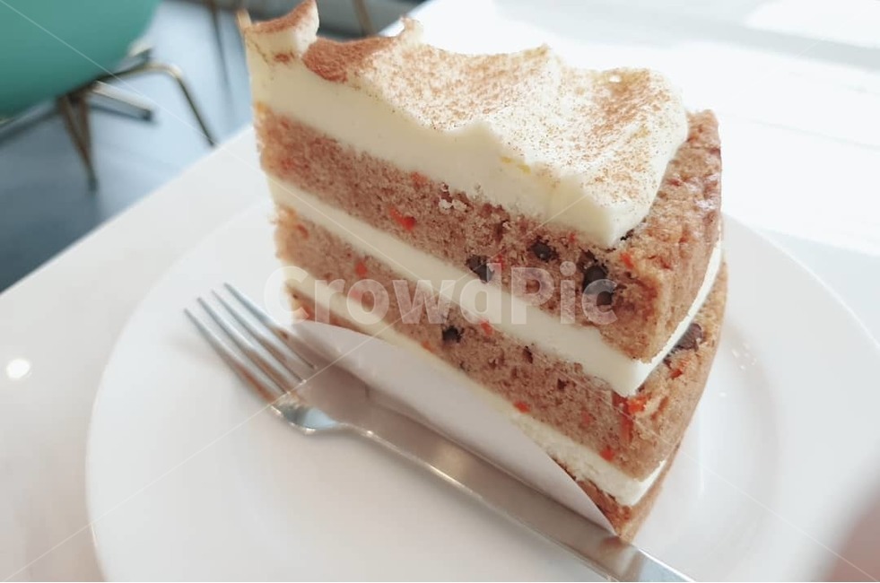 음식,케익,포크,당근케익,카페