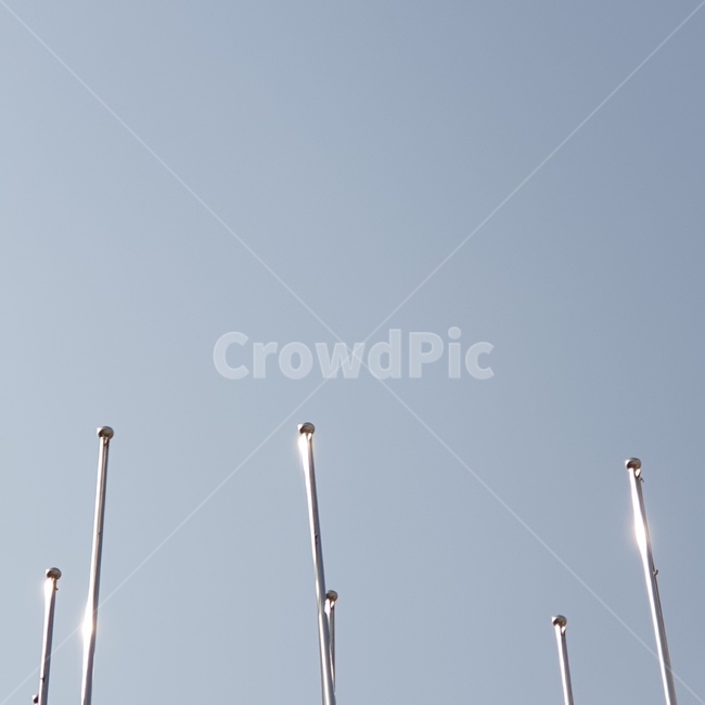 molding,iron,sky,flag,하늘