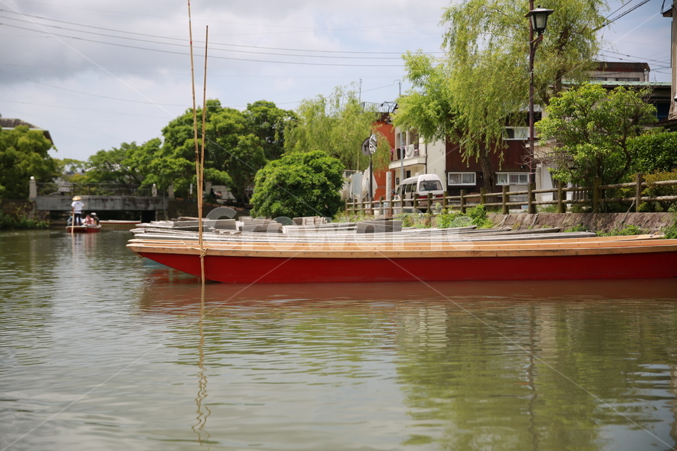 일본,후쿠오카,다자이후,카누,물,water,교통,나무,구름,선박,watercraft,인간,human,사람,person,canoe