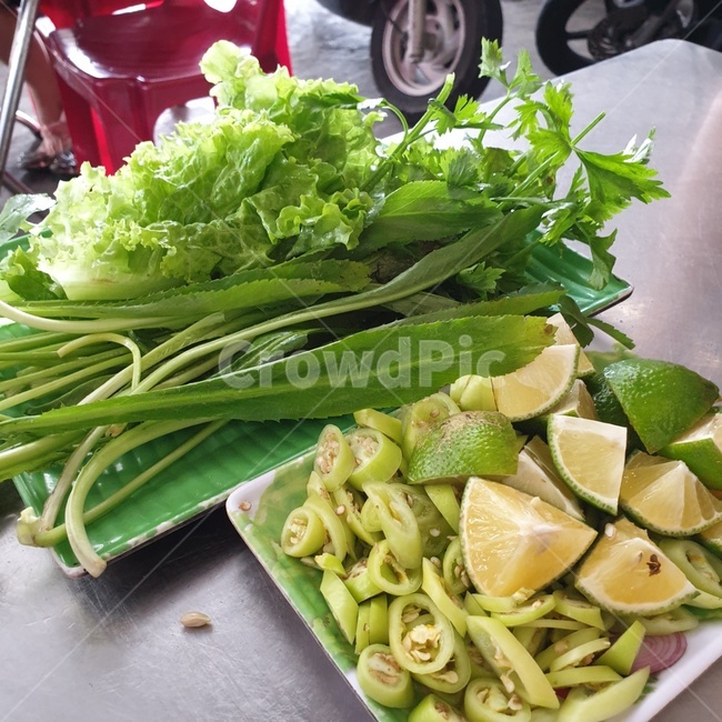 라임,식물,plant,고수,다낭,쌀국수,베트남