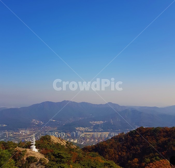 산,풍경,계절,단풍,가을,하늘,view