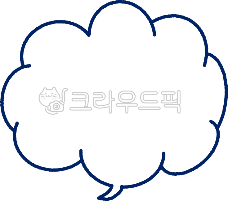 구름,말풍선,귀여운,심플한,아기자기한
