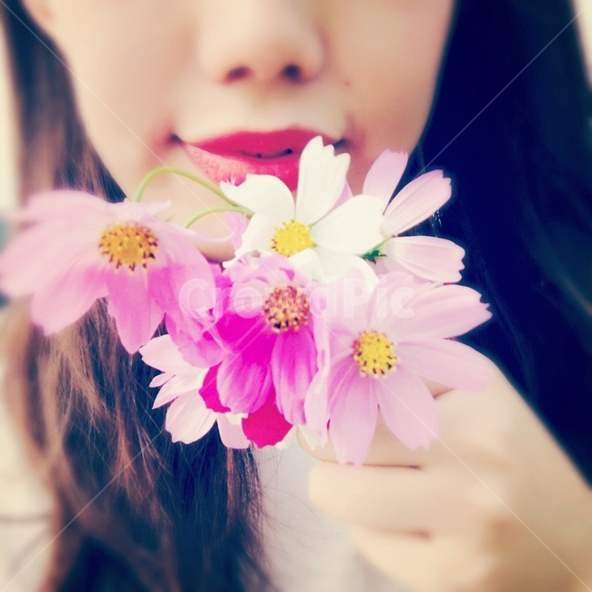 여자,코스모스,가을,꽃,사람,꽃,flower,사람,인물,인간,human,person,여성,여자,woman,female,lady