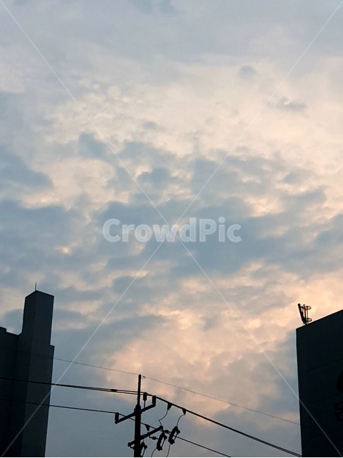 하늘,구름,저녁,자연,sky