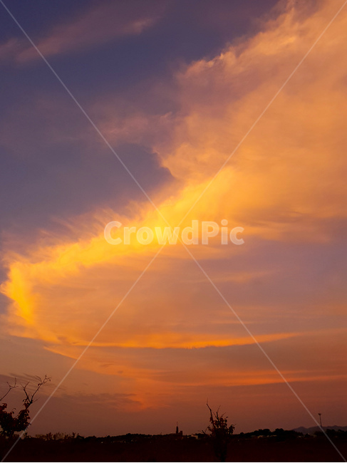 노을,하늘,구름,일몰,풍경,nature,자연,outdoors,옥외,sky