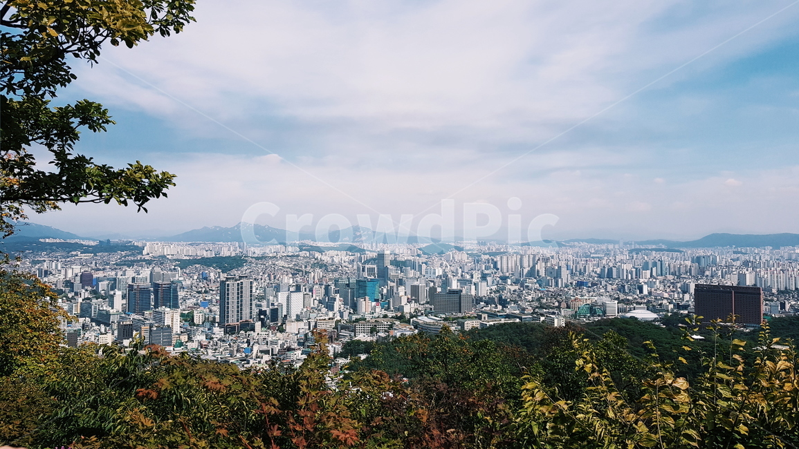 풍경,남산,서울,자연,경관,하늘,푸른하늘,구름,경치,멋진,전경,관광,관광지,계절,가을,fall,season,바위